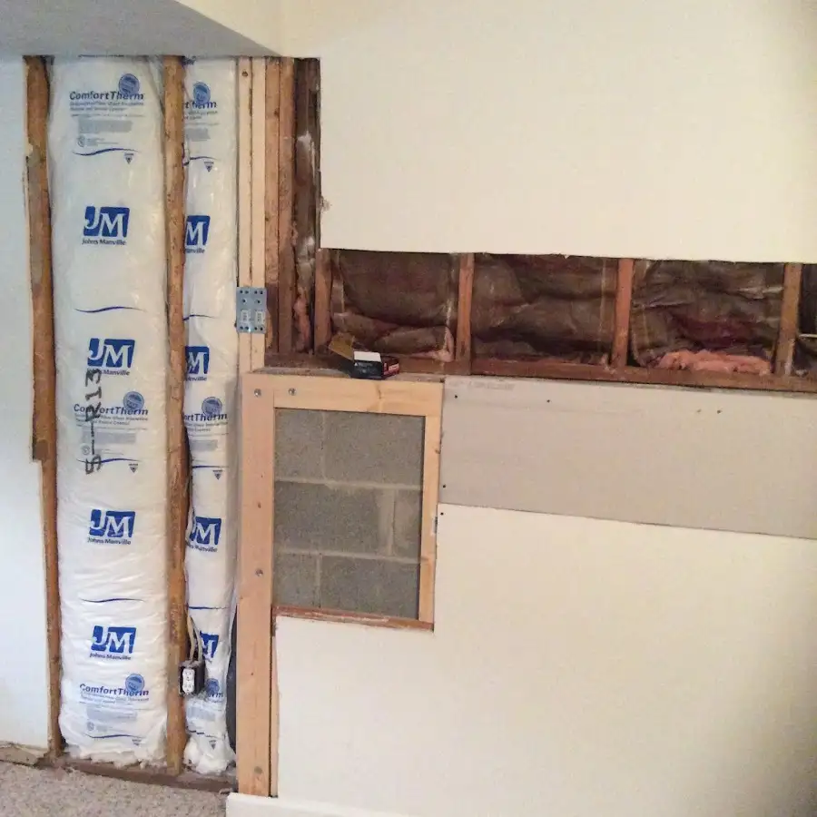 Wall insulation replacement during Structural Drying in New Providence